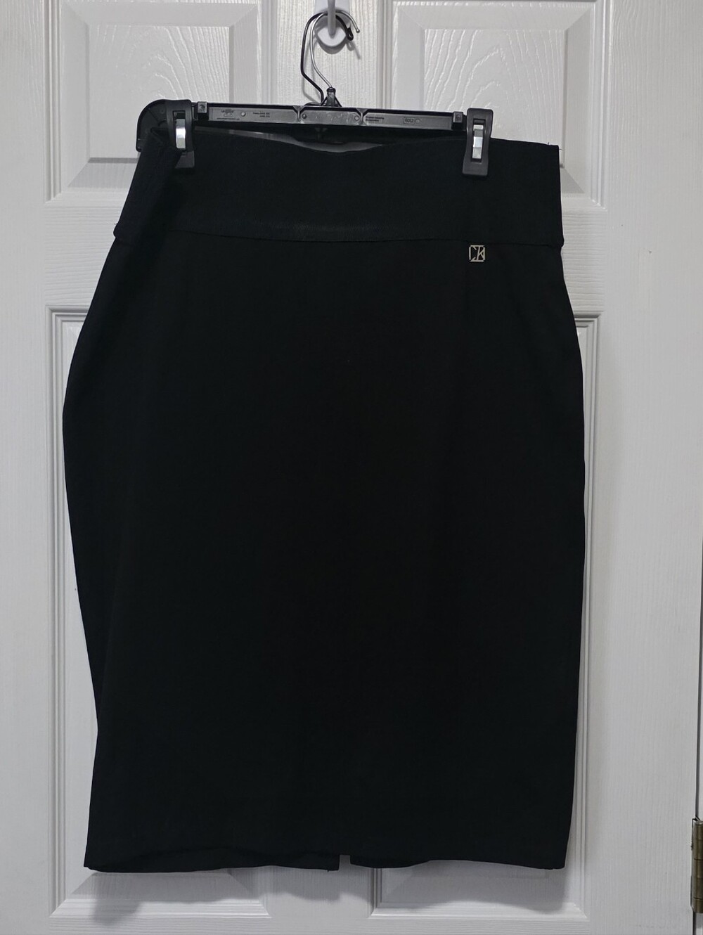 Calvin Klein Black Mid-Rise Pencil Skirt